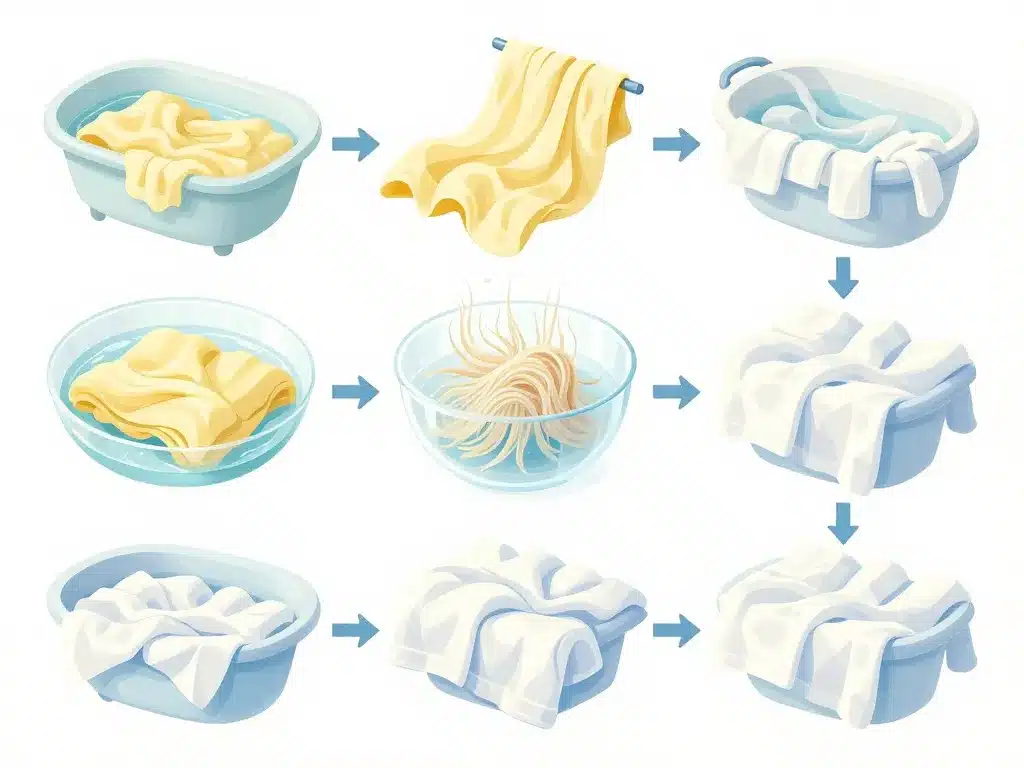 bicarbonate blanchir linge trempage linge jauni et blanc