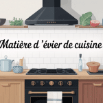 quelle est la meilleure matière pour un évier de cuisine illustration moderne