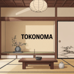 toko no ma alcôve japonaise avec kakemono et ikebana