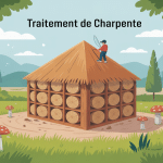 traitement charpente illustration protection bois