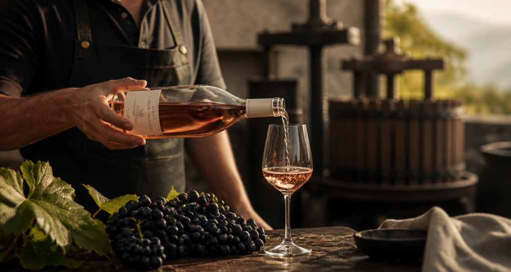 comment fait on du rose vigneron vin raisins