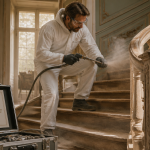 prix aerogommage au m2 sur escalier bois artisan