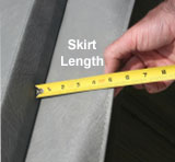 How to find your spa cover skirt lenght