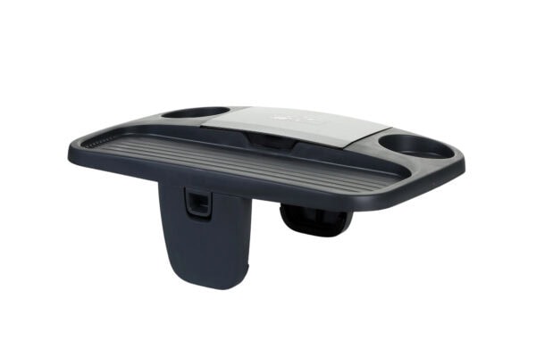 ProAqua black spa tray with cup holders and flat surface for drinks and snacks