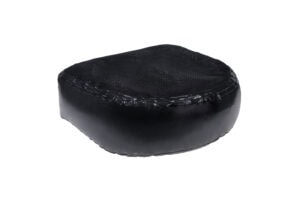 Black spa booster seat with mesh top for added comfort and support in hot tubs