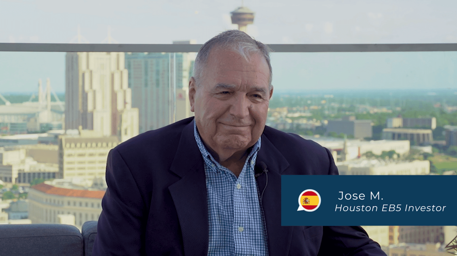 Experienced Houston EB5 investor, Jose M., sharing insights on investment opportunities and immigration benefits in Houston's dynamic real estate market.