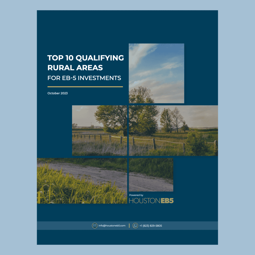 Rural land investment opportunities in Houston EB5 program focused on qualifying top rural areas for EB-5 investment eligibility.