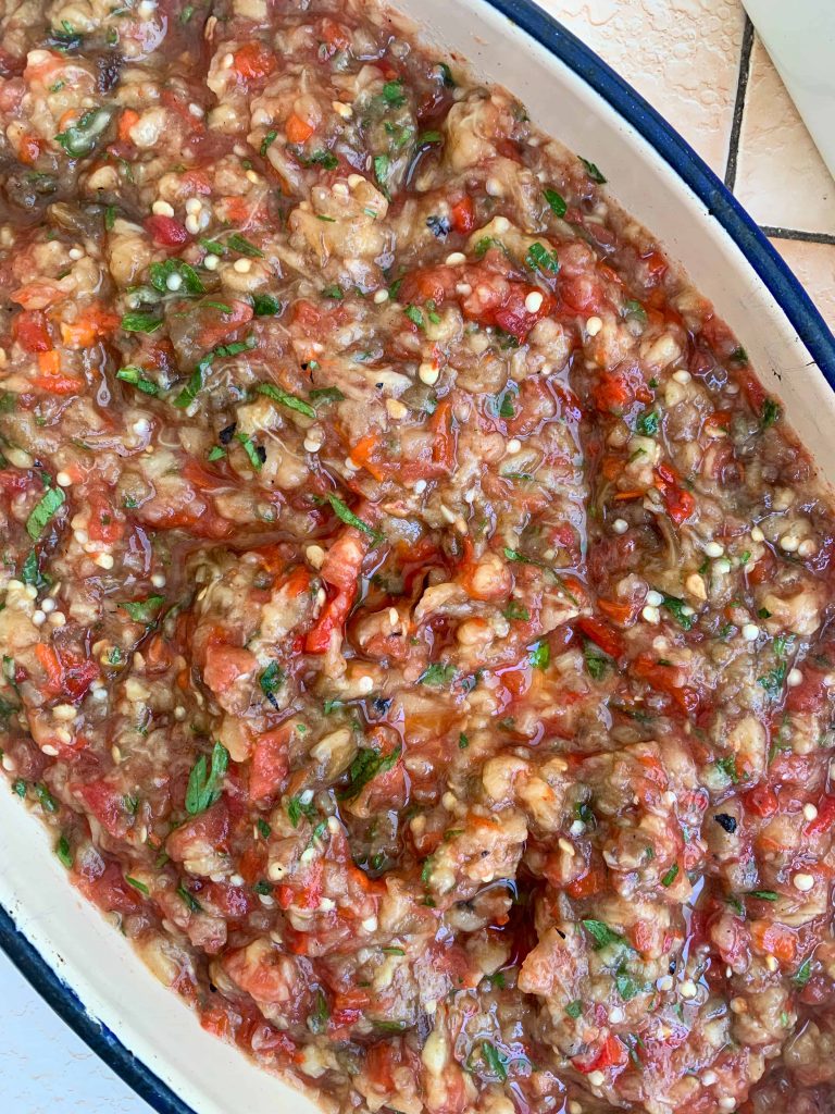 finished kyopolou in a dish.