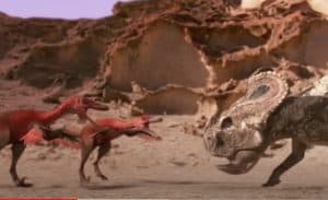 Protoceratops VS velociraptors (dinosaures) - Great war dinosaur