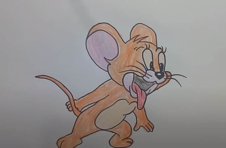 How to Draw Jerry from Tom and Jerry Step by step