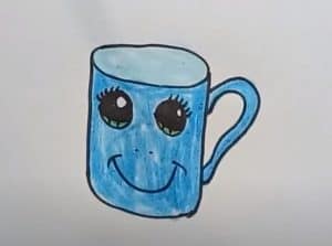 How to draw a cute cup