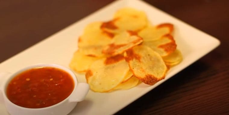 Homemade Baked Potato Chips
