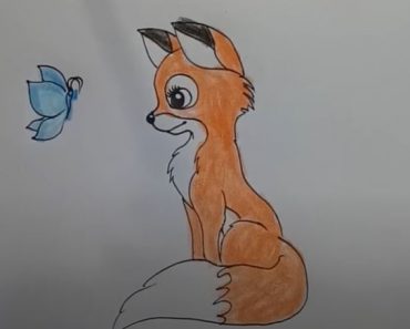 How to draw a cute fox step by step
