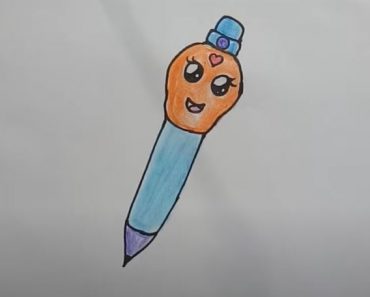 How To Draw a Cute Pen Step by Step