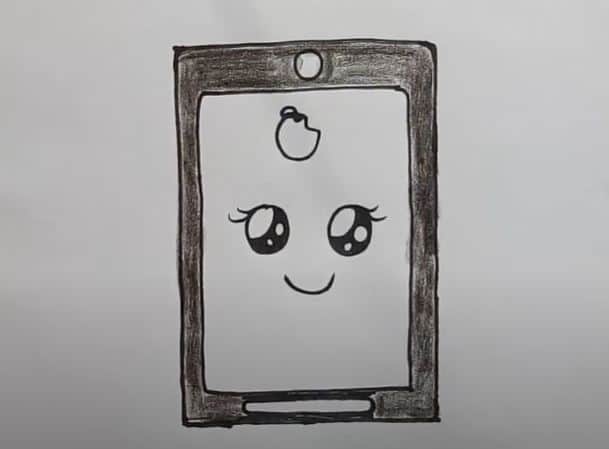How to draw a cute Phone Step by Step