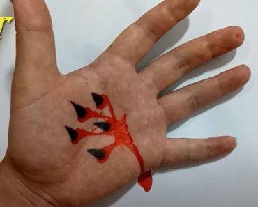 Nails into Hand Painting - 3D Trick Art