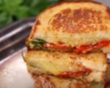 How to make Roasted Tomato Grilled Cheese Sandwich