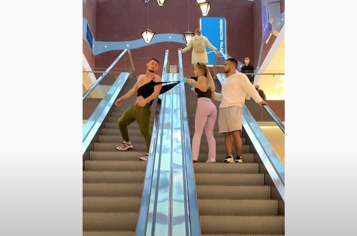 SHE STRIPPED BODYBUILDER IN THE MALL. SHOCK REACTIONS, prank videos 2021