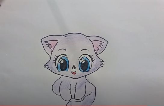 how to draw a kitten