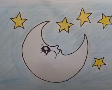 How To Draw A Cute Moon And Star Easy Step By Step