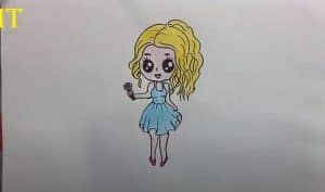 How To Draw A Taylor Swift Chibi