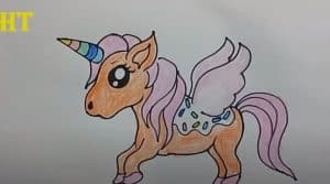 How To Draw A UNICORN DONUT