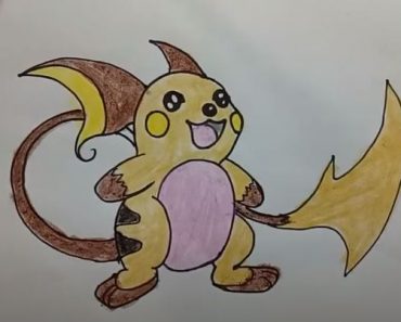How To Draw Raichu From Pokemon Easy Step By Step