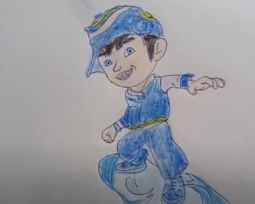 How to Draw BoBoiBoy Cyclone from BoBoiBoy Galaxy