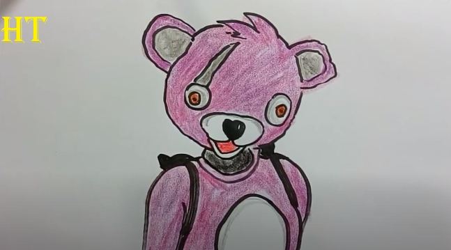How to Draw the Pink Teddy Bear Outfit Easy Step By Step