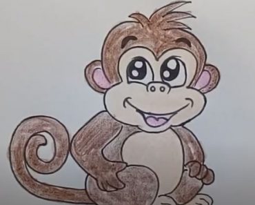 How To Draw A Cute Monkey Easy Step By Step