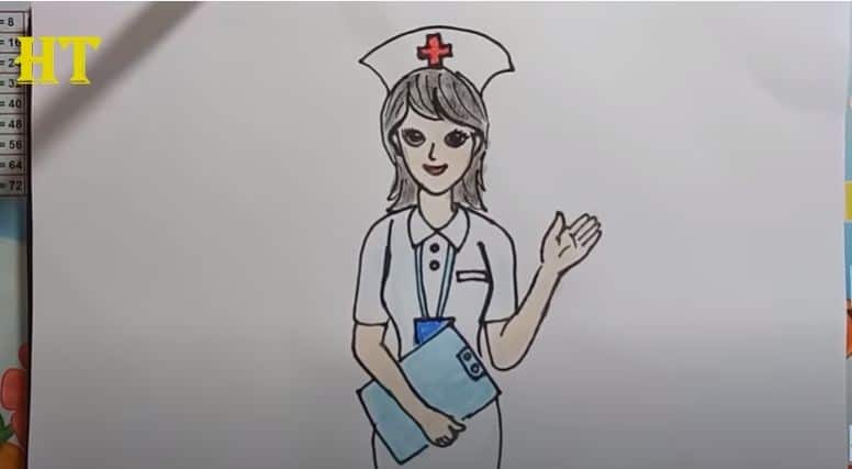 How To Draw A Nurse Cute And Easy Step By Step