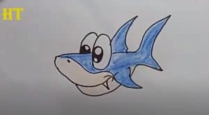 How To Draw A Shark Cute And Easy Step By Step