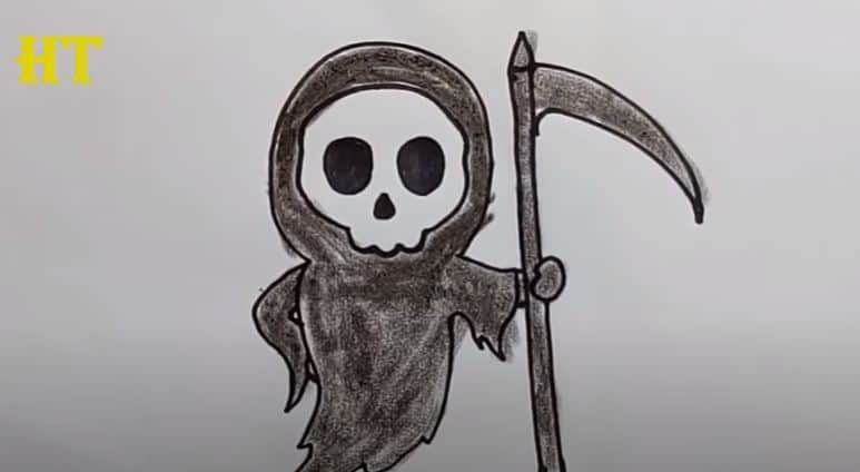 How To Draw Death Easy Step By Step
