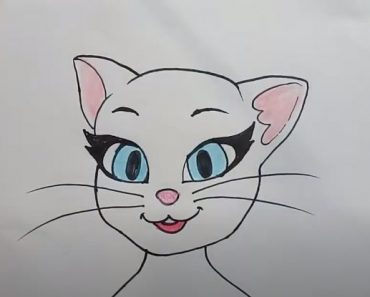 How To Draw My Talking Angela Easy Step By Step