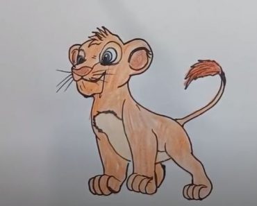 How To Draw Simba From Lion King Easy Step By Step