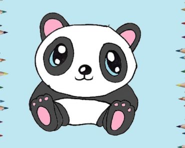 How To Draw A Cute Panda Step By Step | Baby panda drawing easy