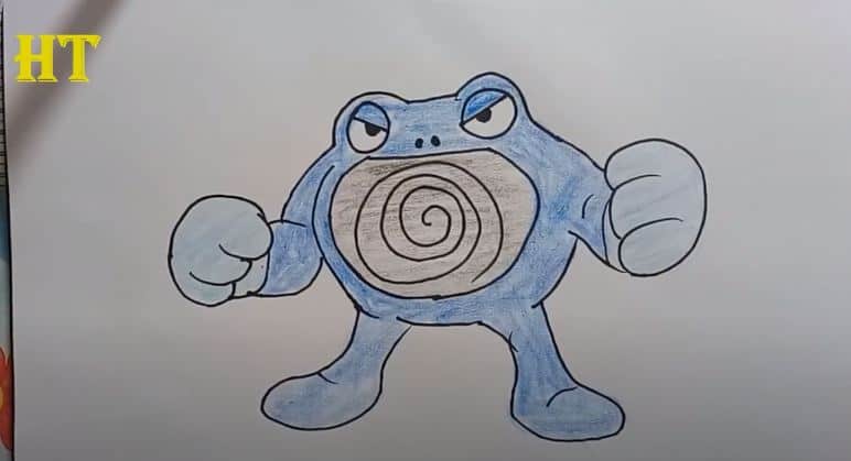 How To Draw A Poliwrath From Pokemon Easy Step By Step