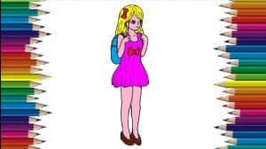 How To Draw A School Girl Cute And Easy Step By Step