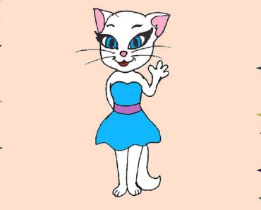 How To Draw A Talking Angela Easy step by step