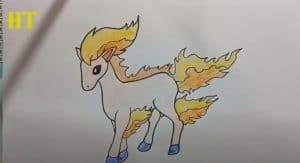How To Draw Ponyta From Pokemon Easy Step By Step