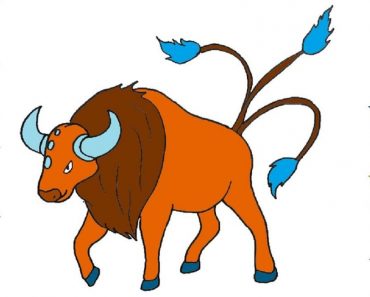 How To Draw Tauros From Pokemon Easy Step By Step