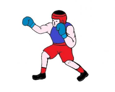 How To Draw A Boxer Boxing cartoon Step By Step – Boxer Boxing drawing Easy