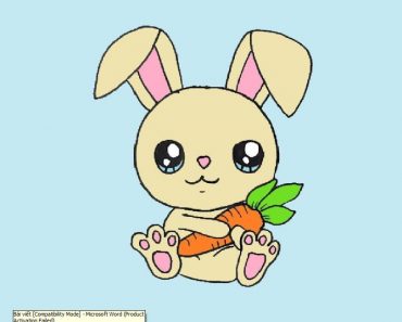 How To Draw A Bunny Cute And Easy Step By Step – Cartoon Rabbit drawing