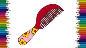 How To Draw A Comb Easy Step By Step 