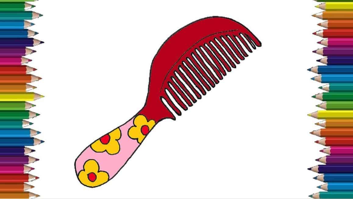 How To Draw A Comb Easy Step By Step