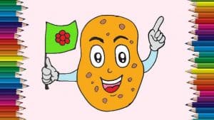 How To Draw A Potato Cute Easy Step By Step