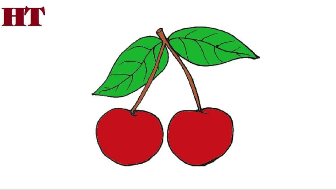How To Draw A Cherries Easy