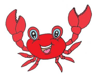 How To Draw A Crab Step By Step | Cartoon Crab drawing easy