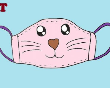 How To Draw A Face Mask Cute Easy Step By Step