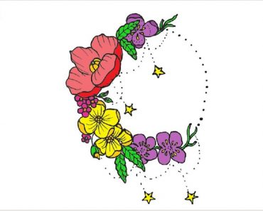 How To Draw A Flower Crown Easy Step By Step